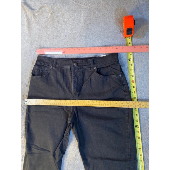 Gloria Vanderbilt Size 14 Short Black Denim Jeans Like NEW - Picture 2 of 9